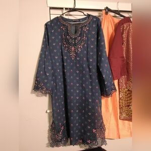 Bin Saeed Embroidered Kurta Dress